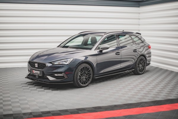 Seitenschweller Ansatz für V.1 für Seat Leon FR Mk4 / Cupra Leon schwarz Hochglanz