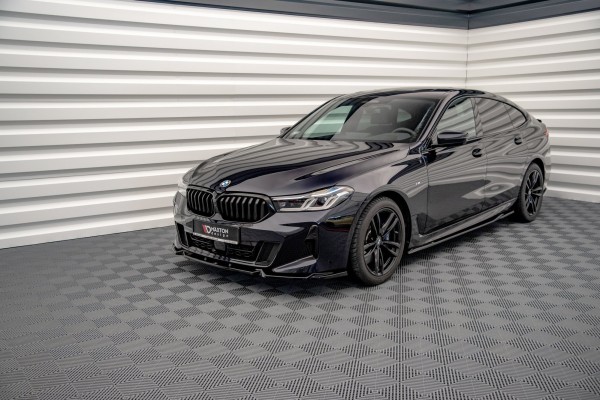 Front Ansatz für BMW 6er GT M-Paket G32 Facelift schwarz Hochglanz