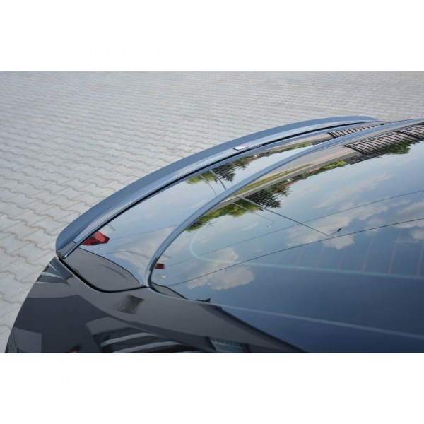 Spoiler CAP für AUDI A5 SPORTBACK S-LINE MK1 FACELIFT 8T schwarz Hochglanz