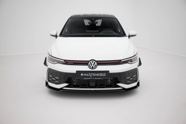 Front Ansatz V.3 +Flaps für Volkswagen Golf GTI / GTE / R-Line Mk8 Facelift