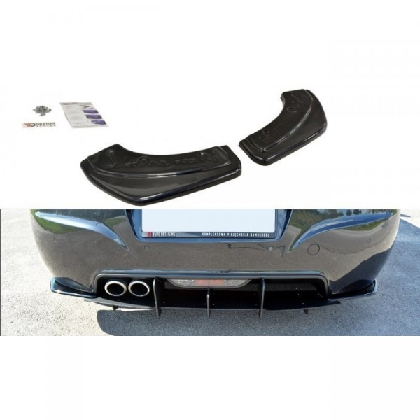 Heck Ansatz Flaps Diffusor für Peugeot RCZ Mk1 / Mk1 Facelift schwarz Hochglanz