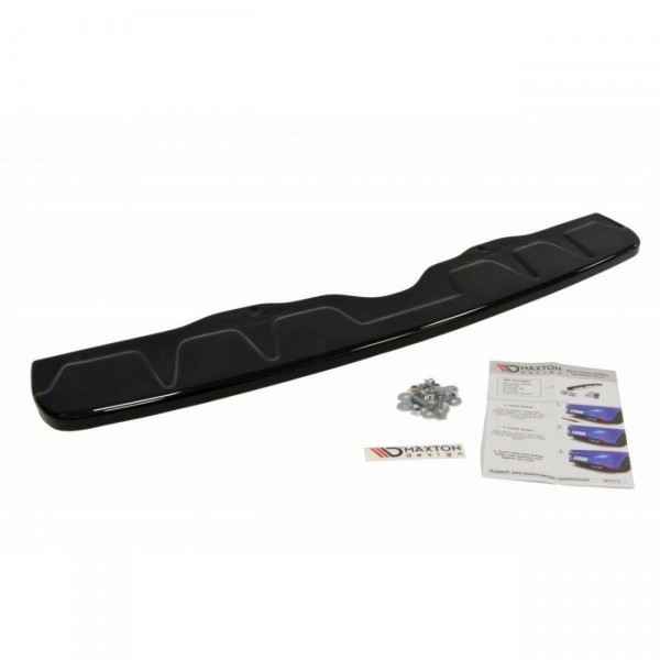 Mittlerer Diffusor Heck Ansatz für SUBARU WRX STI schwarz Hochglanz