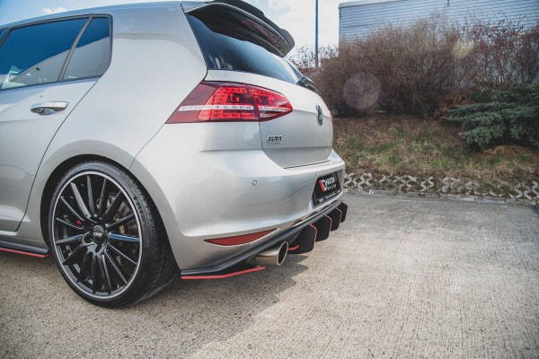 Heck Ansatz Flaps Diffusor V.2 für VW Golf 7 GTI