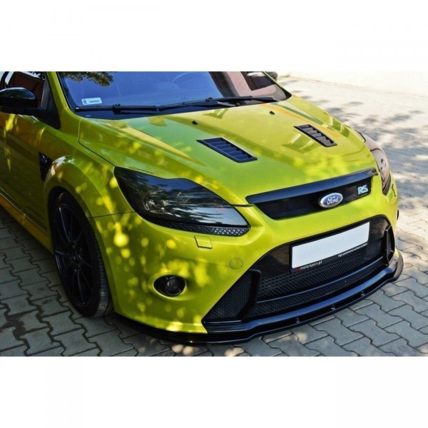 Front Ansatz V.1 für Ford Focus RS Mk2 schwarz Hochglanz