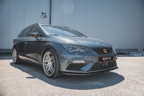 Front Ansatz V.6 für Seat Leon Cupra / FR Mk3 FL Carbon Look