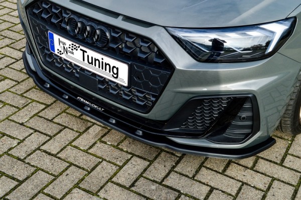 Cup Frontspoilerlippe aus ABS hochglanz schwarz Audi A1 (GB) ab Bj.2018- passend für S- Line Modelle
