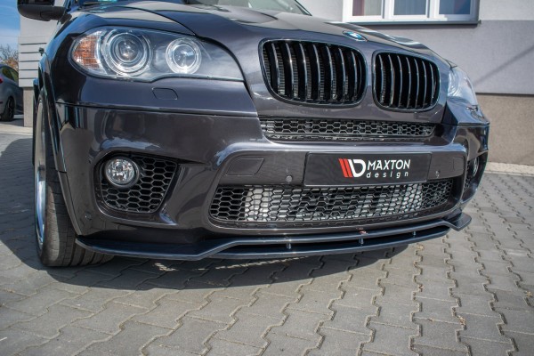 Front Ansatz für BMW X5 E70 Facelift M Paket schwarz Hochglanz