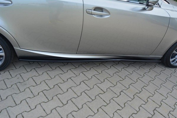 Seitenschweller Ansatz für Lexus IS Mk3/ Mk3 Facelift schwarz Hochglanz