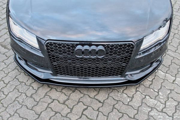 Cup Frontspoilerlippe aus ABS hochglanz schwarz Audi A7 S-Line + S7 Bj.: 2010-2014 Passend für S-Lin