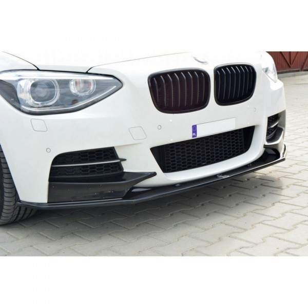 Front Ansatz für BMW 1er F20/F21 M-Power (vor Facelift) schwarz Hochglanz