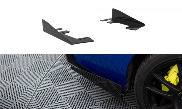 Hintere Seiten Flaps für Subaru WRX STI Mk1 schwarz Hochglanz