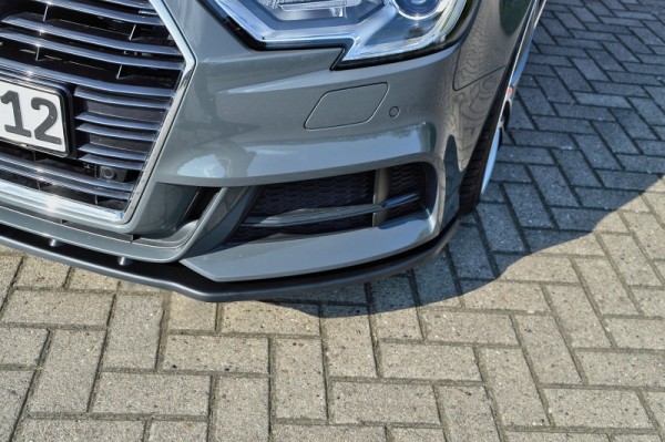 Cup Frontspoilerlippe aus ABS hochglanz schwarz Audi A3 / S3, Typ 8V + Sportback Ab Bj.: 2016 - 3 tü