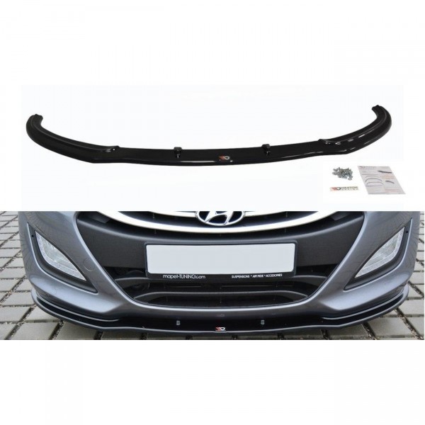 Front Ansatz für Hyundai i30 mk.2 schwarz Hochglanz