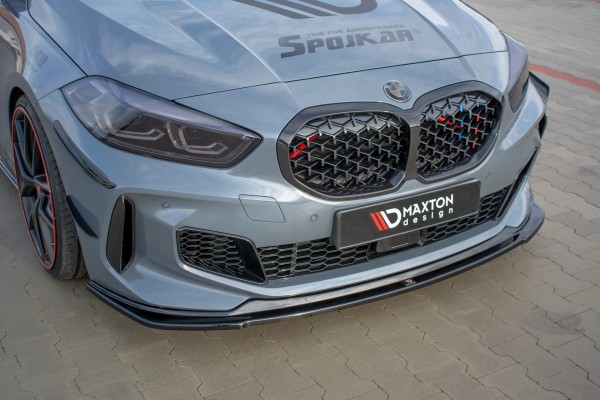 Front Ansatz für BMW 1er F40 M-Paket/ M135i schwarz Hochglanz