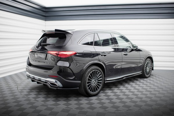 Mittlerer Diffusor Heck Ansatz DTM Look für Mercedes-Benz GLC AMG-Line X254 schwarz Hochglanz