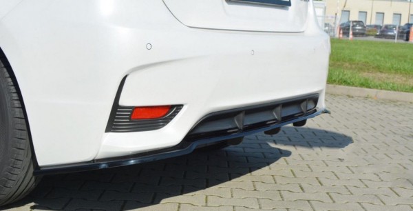 Mittlerer Diffusor Heck Ansatz passend für Lexus CT Mk1 Facelift DTM LOOK schwarz Hochglanz