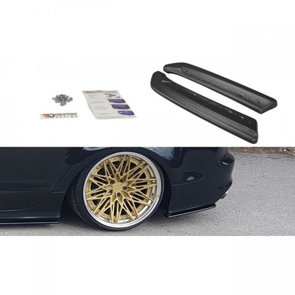 Heck Ansatz Flaps Diffusor V.1 für Audi A7 Mk1 S-Line schwarz Hochglanz