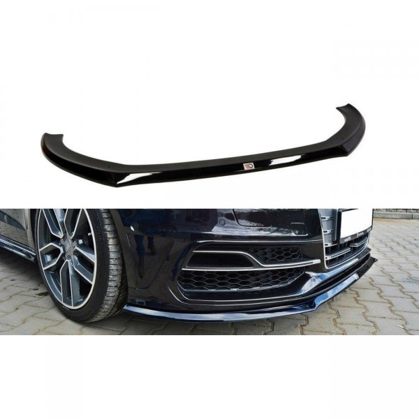 Front Ansatz für Audi S3 / A3 S-Line 8v Hatchback / Sportback schwarz Hochglanz
