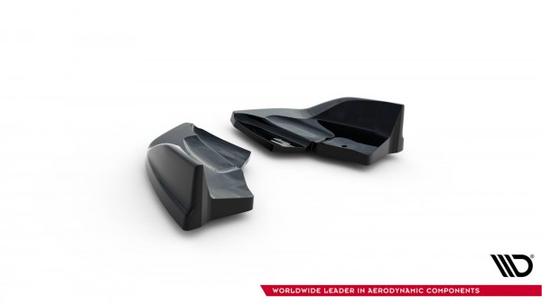 Heck Ansatz Flaps Diffusor V.2 für Ford Fiesta ST Mk7 Facelift schwarz Hochglanz