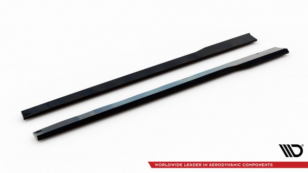 Seitenschweller Ansatz für Ford Mustang GT Mk7 schwarz Hochglanz
