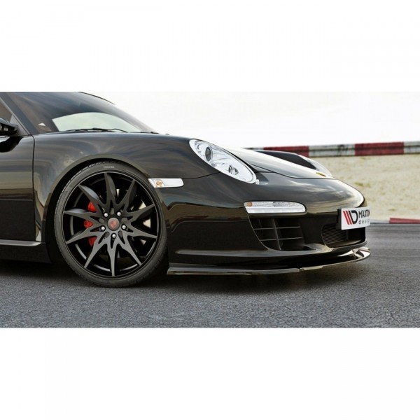 Front Ansatz passend für PORSCHE 911 Carrera 997.2 Facelift schwarz Hochglanz