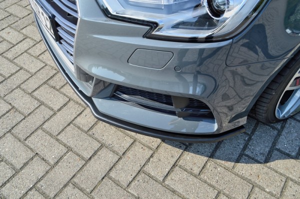 Cup Frontspoilerlippe aus ABS hochglanz schwarz Audi A3 / S3, Typ 8V + Sportback Ab Bj.: 2016 - 3 tü