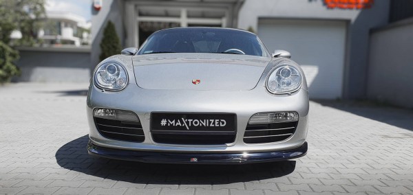 Front Ansatz für Porsche Boxster 987 schwarz Hochglanz