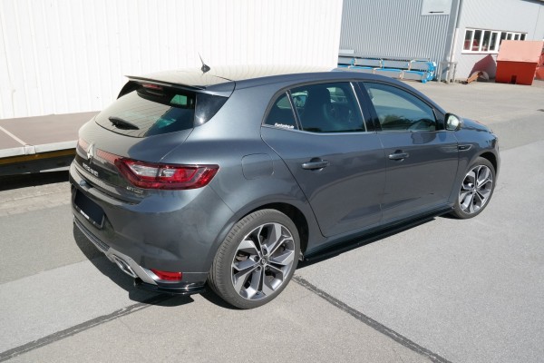 Heck Ansatz Flaps Diffusor für Renault Megane Mk.4 GT-Line schwarz Hochglanz