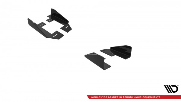 Side Flaps für Audi A3 S-Line Limousine / S3 Limousine 8Y Facelift schwarz Hochglanz