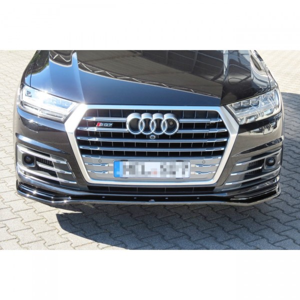 Front Ansatz für Audi SQ7 / Q7 S-Line Mk.2 schwarz Hochglanz