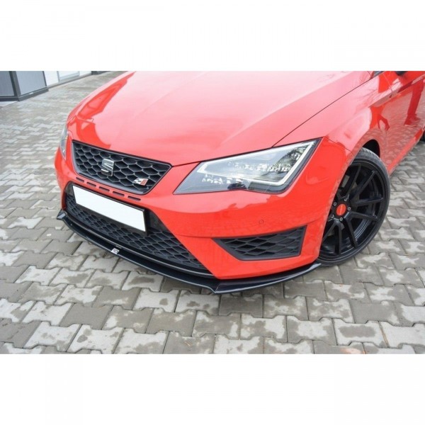 Front Ansatz für SEAT LEON III CUPRA / FR schwarz Hochglanz