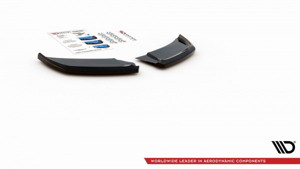 Heck Ansatz Flaps Diffusor für Audi A1 S-Line GB schwarz Hochglanz
