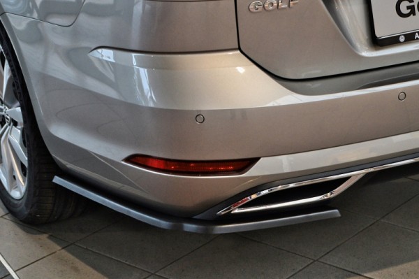 Heckansatz L/R aus ABS, nur passend für Variant hochglanz schwarz VW Golf 7 Typ AU Facelift ab Bj.: