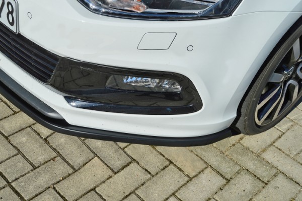 Cup Frontspoilerlippe aus ABS hochglanz schwarz Polo 5, 6C, R-Line Ab Bj.: 2014- passend für Polo 6C