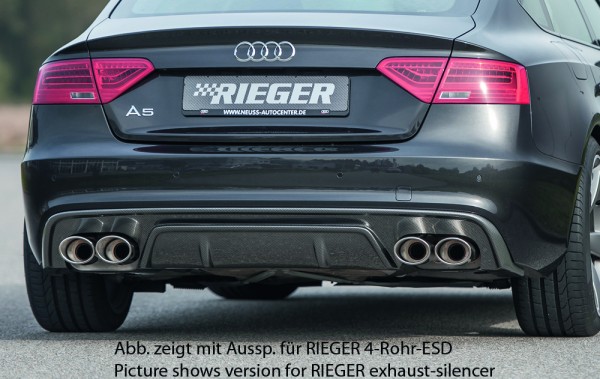 Rieger Heckeinsatz Audi A5 S5 (B8/B81) Sportback