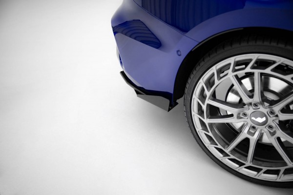 Street Pro Heck Ansatz Flaps Diffusor +Flaps für Ford Audi S3 Limousine 8Y Facelift schwarz Hochglan