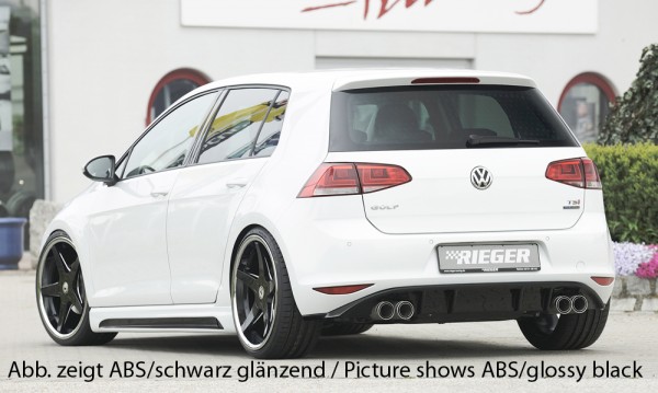 Rieger Heckeinsatz VW Golf 7 GTI Clubsport Diffusor
