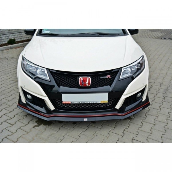 Front Ansatz für v.2 HONDA CIVIC IX TYPE R schwarz Hochglanz