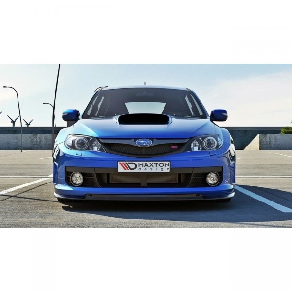 Front Ansatz für v.1 Subaru Impreza WRX STI 2009-2011 schwarz Hochglanz