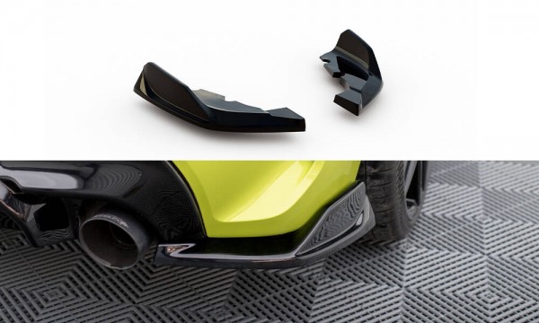 Heck Ansatz Flaps Diffusor für V.8 BMW 1er M-Paket / M135i F40 schwarz Hochglanz