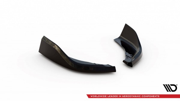 Heck Ansatz Flaps Diffusor V.1 für2 BMW 1er M-Paket / M135i F40 schwarz Hochglanz