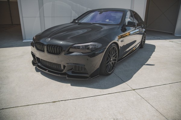 Front Ansatz V.3 für BMW 5er F10/F11 M-Paket schwarz Hochglanz