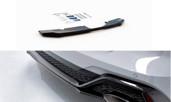 Mittlerer Diffusor Heck Ansatz für Audi RS6 C8 / RS7 C8 schwarz Hochglanz