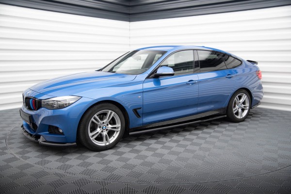 Seitenschweller Ansatz für BMW 3er GT M-Paket F34 schwarz Hochglanz