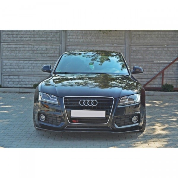 Front Ansatz für Audi S5 / A5 S-Line 8T schwarz Hochglanz