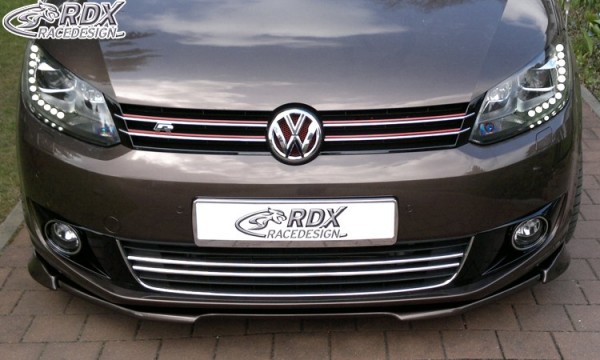 RDX Frontspoiler VARIO-X für VW Touran 1T1 Facelift 2011+ / Caddy 2011+ Frontlippe Front Ansatz Vorn