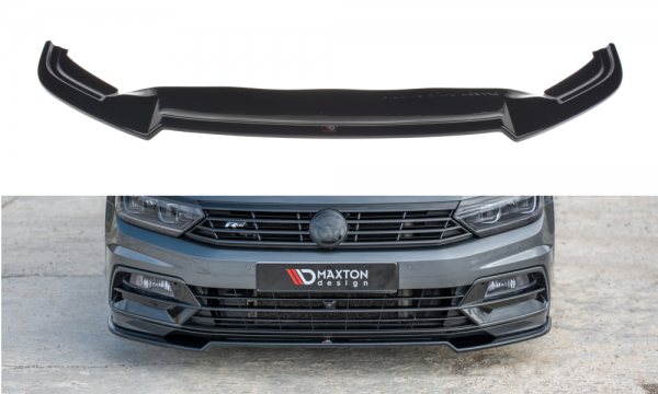 Front Ansatz V.2 für Volkswagen Passat R-Line B8 schwarz Hochglanz