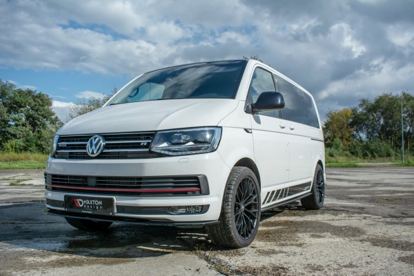 Seitenschweller Ansatz für Volkswagen T6 schwarz Hochglanz