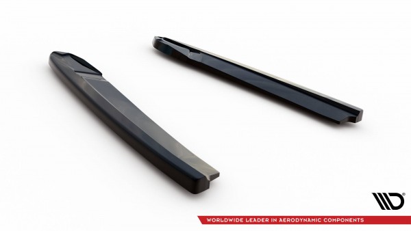 Heck Ansatz Flaps Diffusor V.4 für Skoda Octavia RS Mk4 schwarz Hochglanz