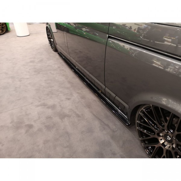 Seitenschweller Ansatz passend für VW T6 schwarz Hochglanz